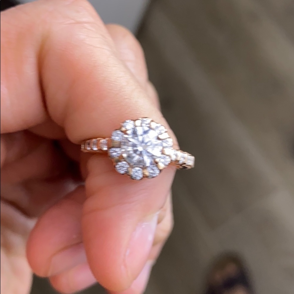 Tolkowsky 1.01ct Engagement Ring GSI Certified - Picture 4 of 8